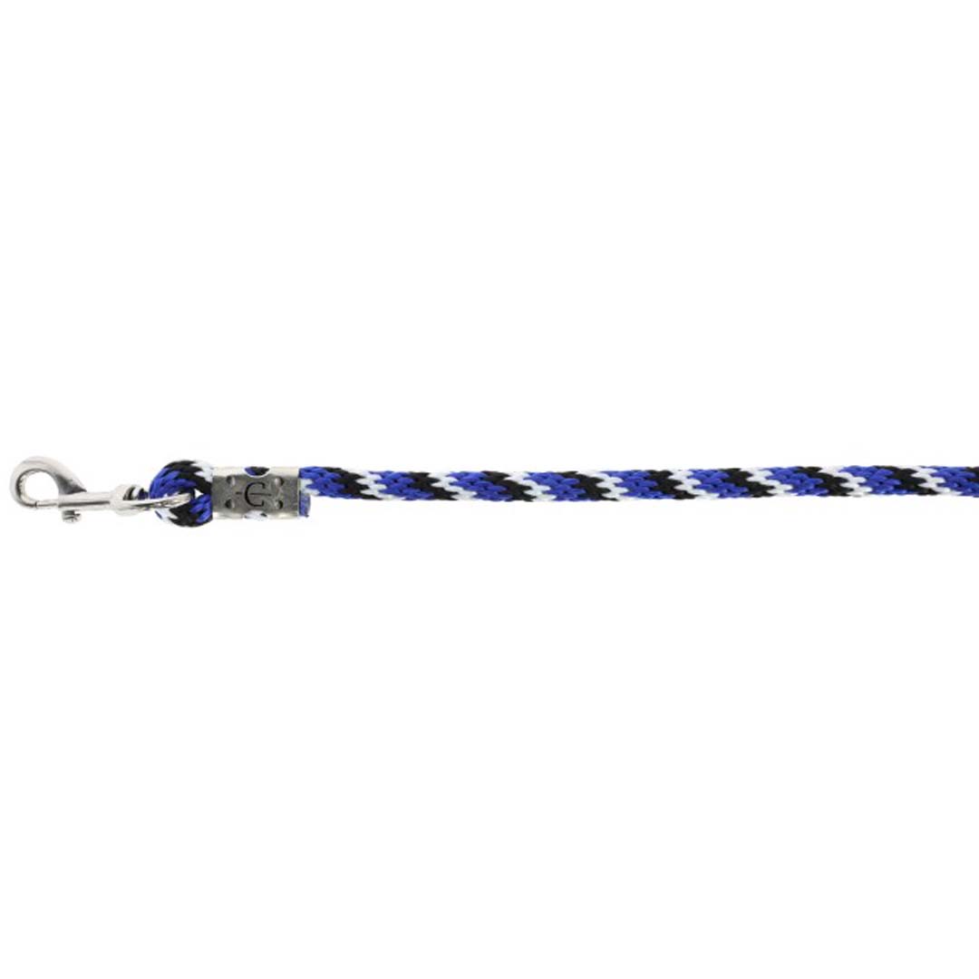Longe Horze Supreme Con Moschettone | 2 Metri | Blu | Per Cavezza, 100% Poliestere, Acciaio Nichelato