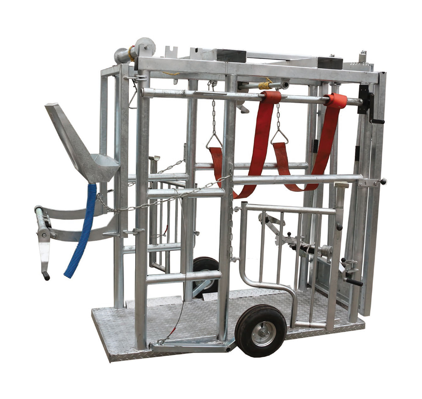 Portable livestock hoof trimming chute
