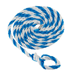 Corda in pp da trasporto blubianco 3,2 m ø 12 mm cappio piccolo per bovini