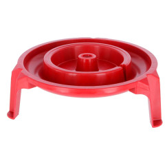 2 Mangiatoie Per Pulcini E Quaglie A 6 Fori - Senza Spreco In ABS Rosso