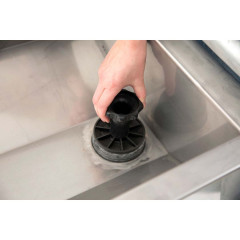 Abbeveratoio inox a parete 117x60x64 cm 50 l