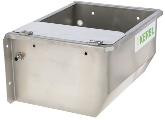 Abbeveratoio inox riscaldabile a parete con valvola galleggiante