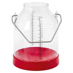 Secchio mungitura in plastica rosso 30 l altezza manico 14,3 cm