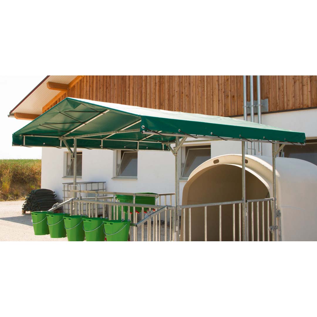 CalfHouse Premium XL: Tettoia in poliestere e PVC