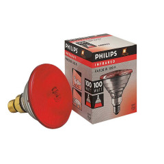 Lampada philips 175w pesante rossa