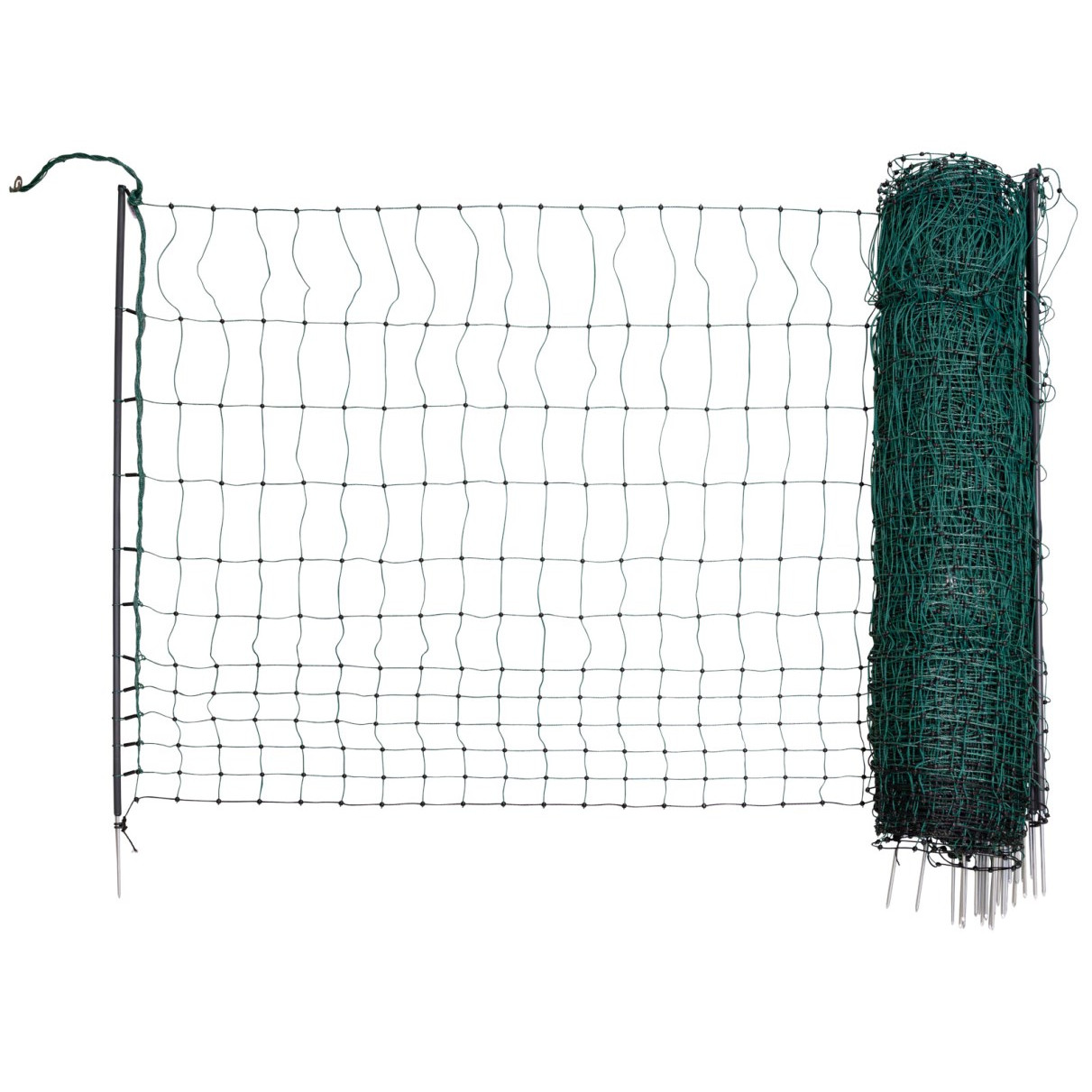 Rete per pollame premium singolo polo verde 50 m x 122 cm