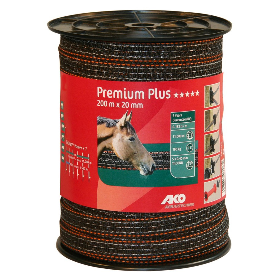 Nastro premium plus marrone/arancione 200 m x 20 mm resistenza 0,183 Ω/m